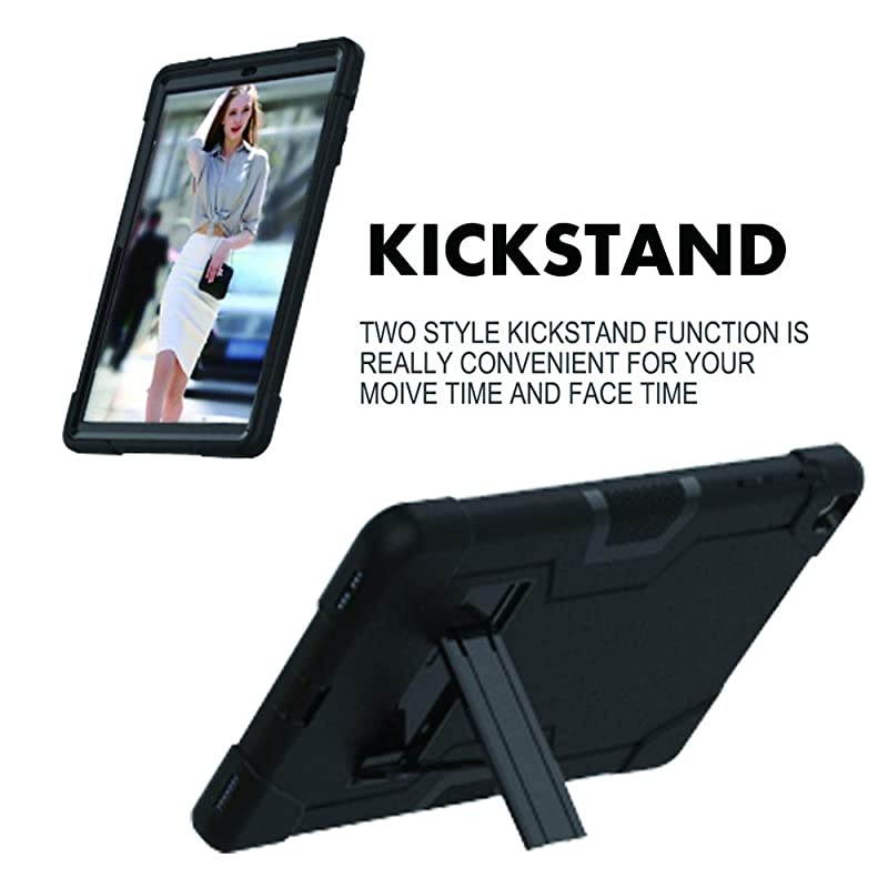 Galaxy Tab A 101 Case 2019 ModelSMT510T515Slim Heavy Duty Shockproof Rugged Case High Impact Full Body Protective Case for Samsung Galaxy Tab A 101 Inch 2019 ReleaseBlack