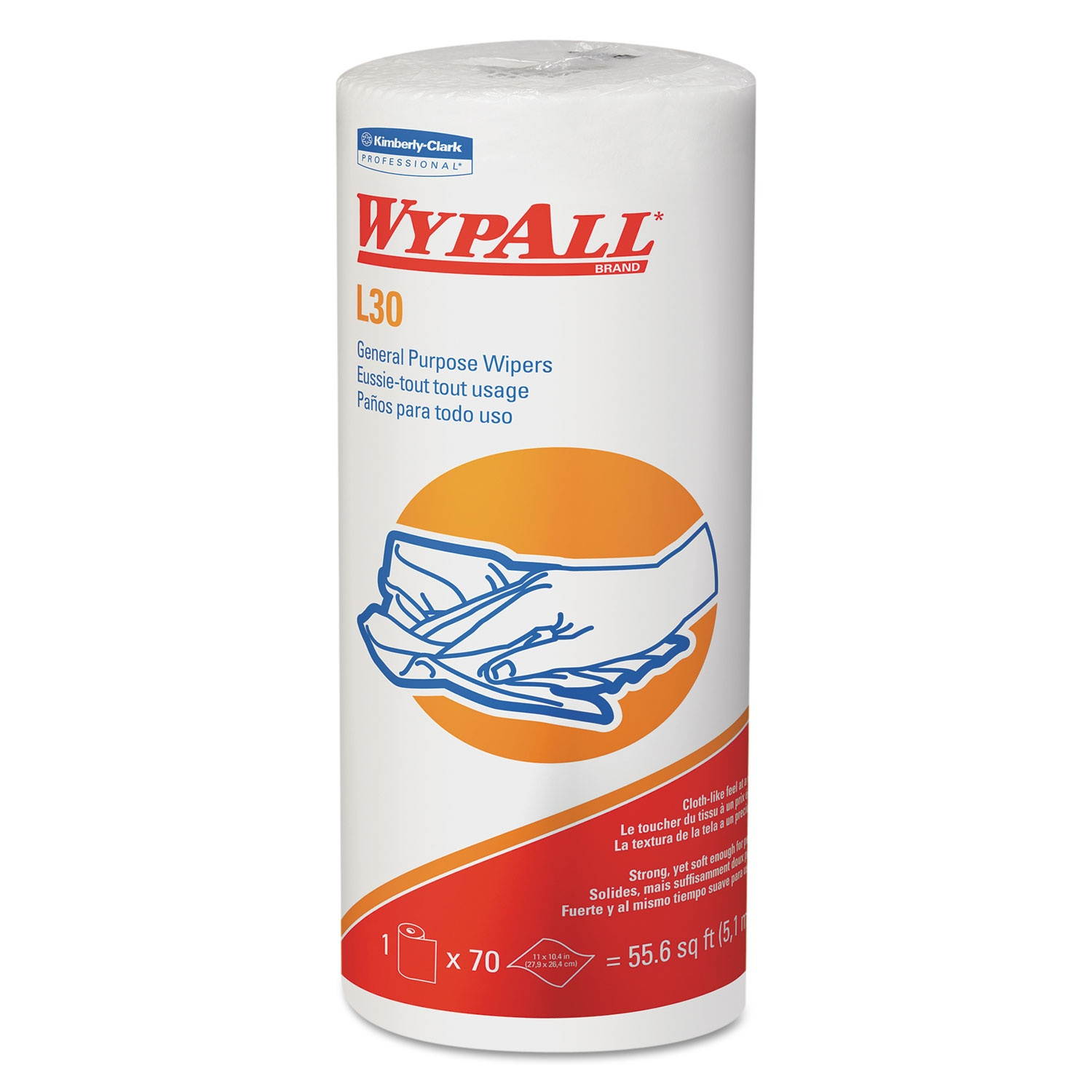 WYPALL L30 SM-RL WPR 11X10.4 WHI 24/70