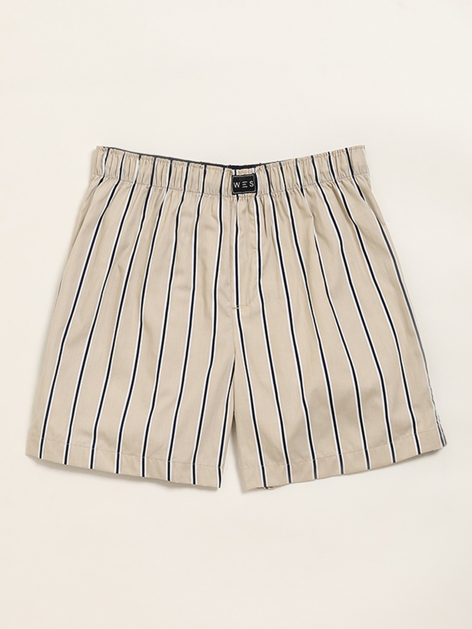 WES Lounge by Westside Beige Printed Boxers - Pack of 2