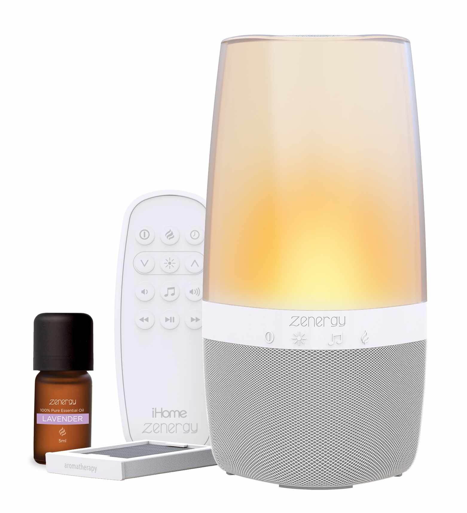 iHome Zenergy Aromatherapy Bluetooth Speaker Sound Machine Open Your Senses, Light Therapy, Sound Therapy, Color Changing, Relax to Zen Therapy Soothing Sounds & Aromatherapy Oils Sleep Easy!
