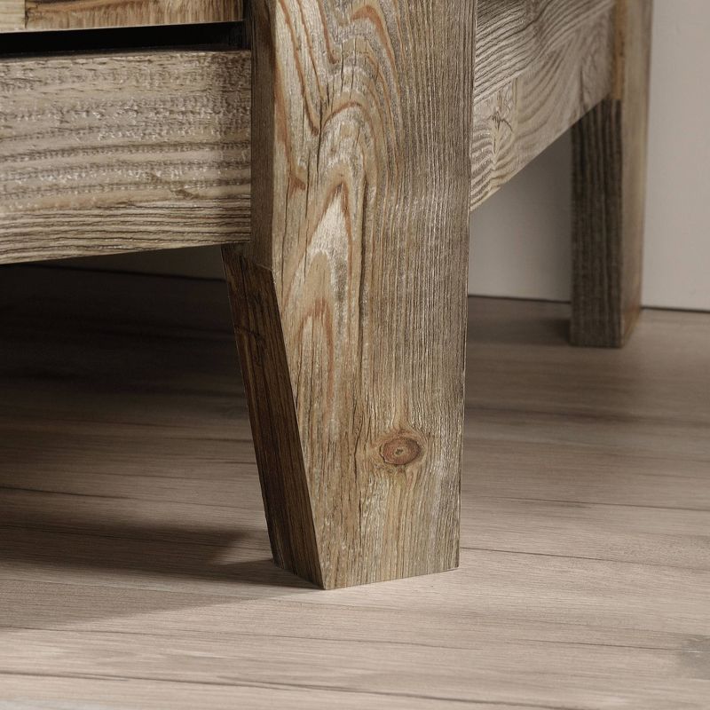 Granite Trace Corner Entertainment Credenza Rustic Cedar - Sauder