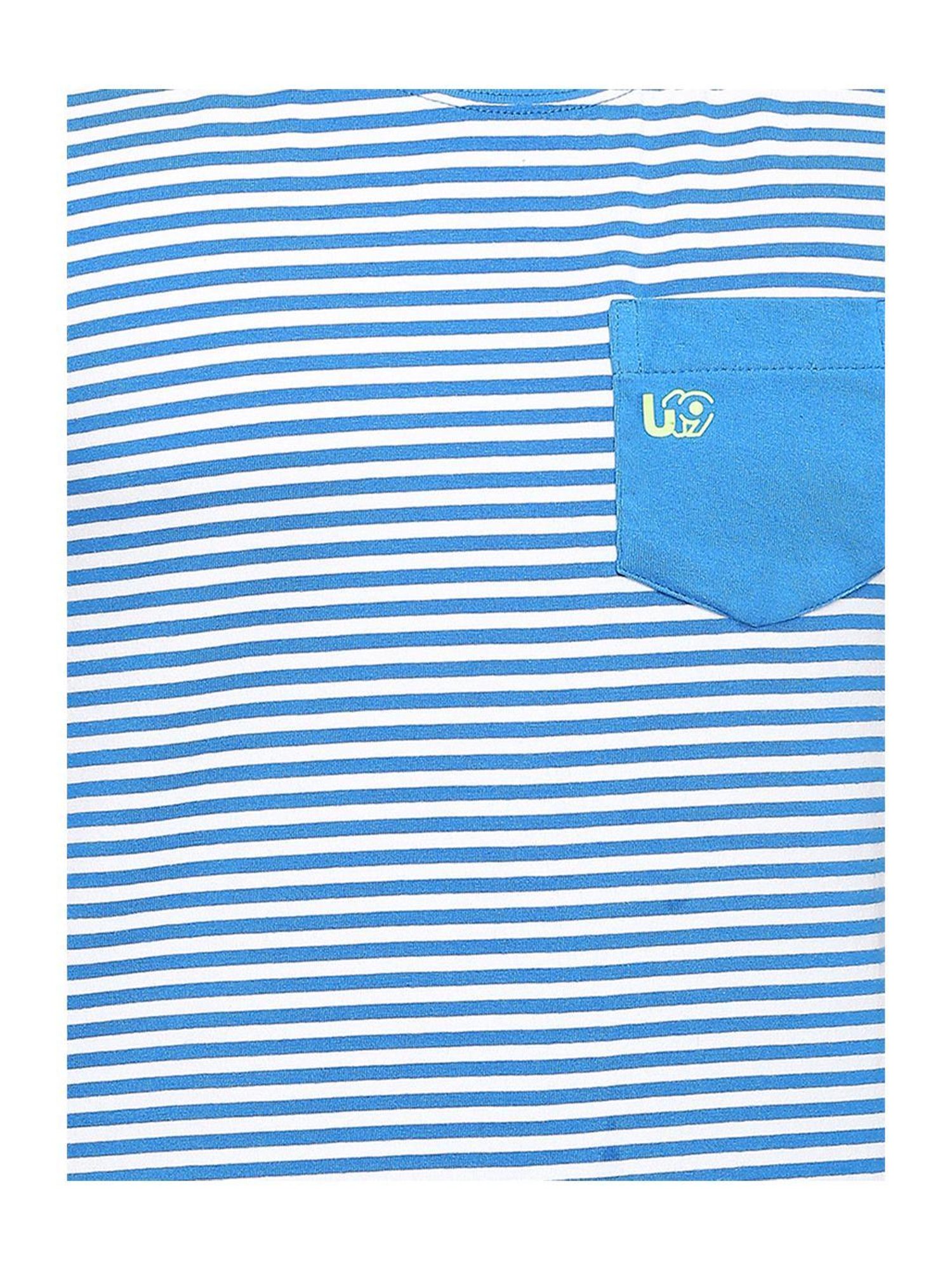 Frenchie Kids Blue & White Striped Vest