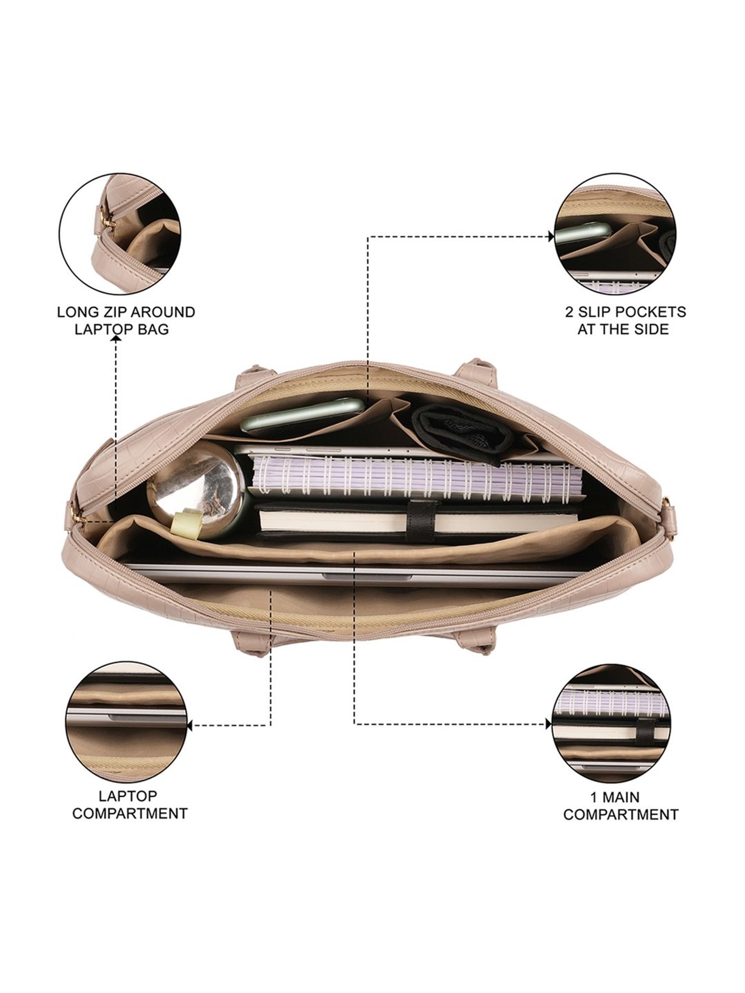 Glo By Globus Nude Animal Effect Medium Laptop Backpack