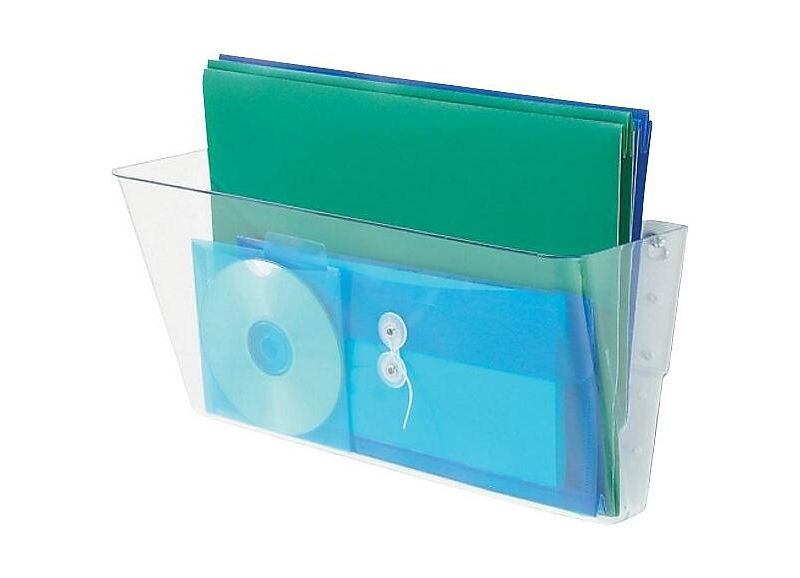 Deflecto Stackable Wall File Legal One Pocket Clear 74301