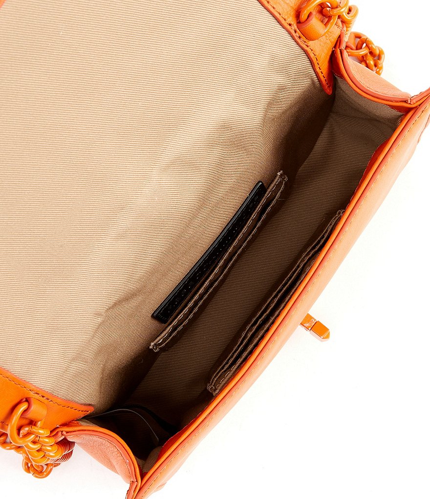 REBECCA MINKOFF Chevron Quilted Small Turn Lock Love Crossbody Bag