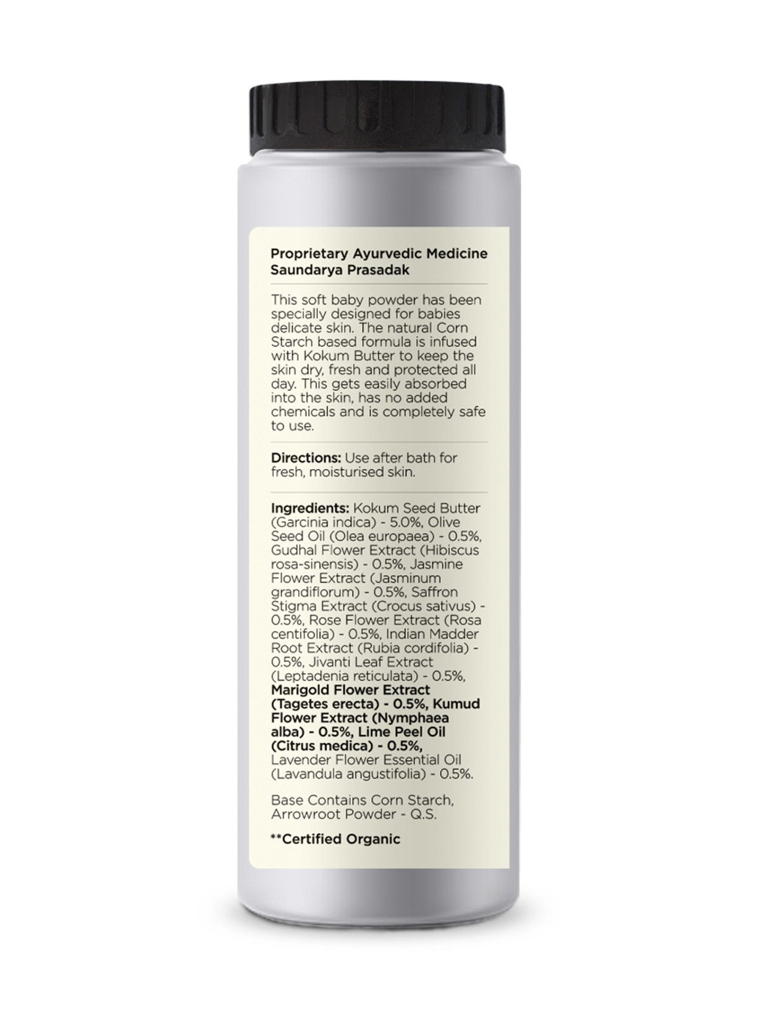 Forest Essentials Natural Dasapushpadi Talc Free Body Powder for Babies - 90 gm