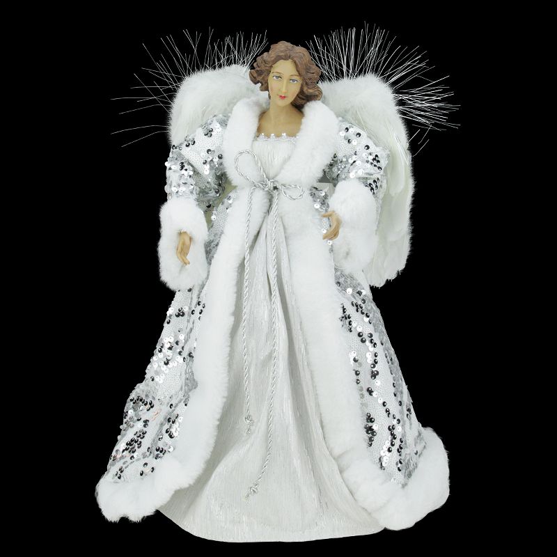 J. Hofert Co 9.5" Lighted Clear Constant Wide Angle 5 Point Star Christmas Tree Topper - Multicolor LED lights