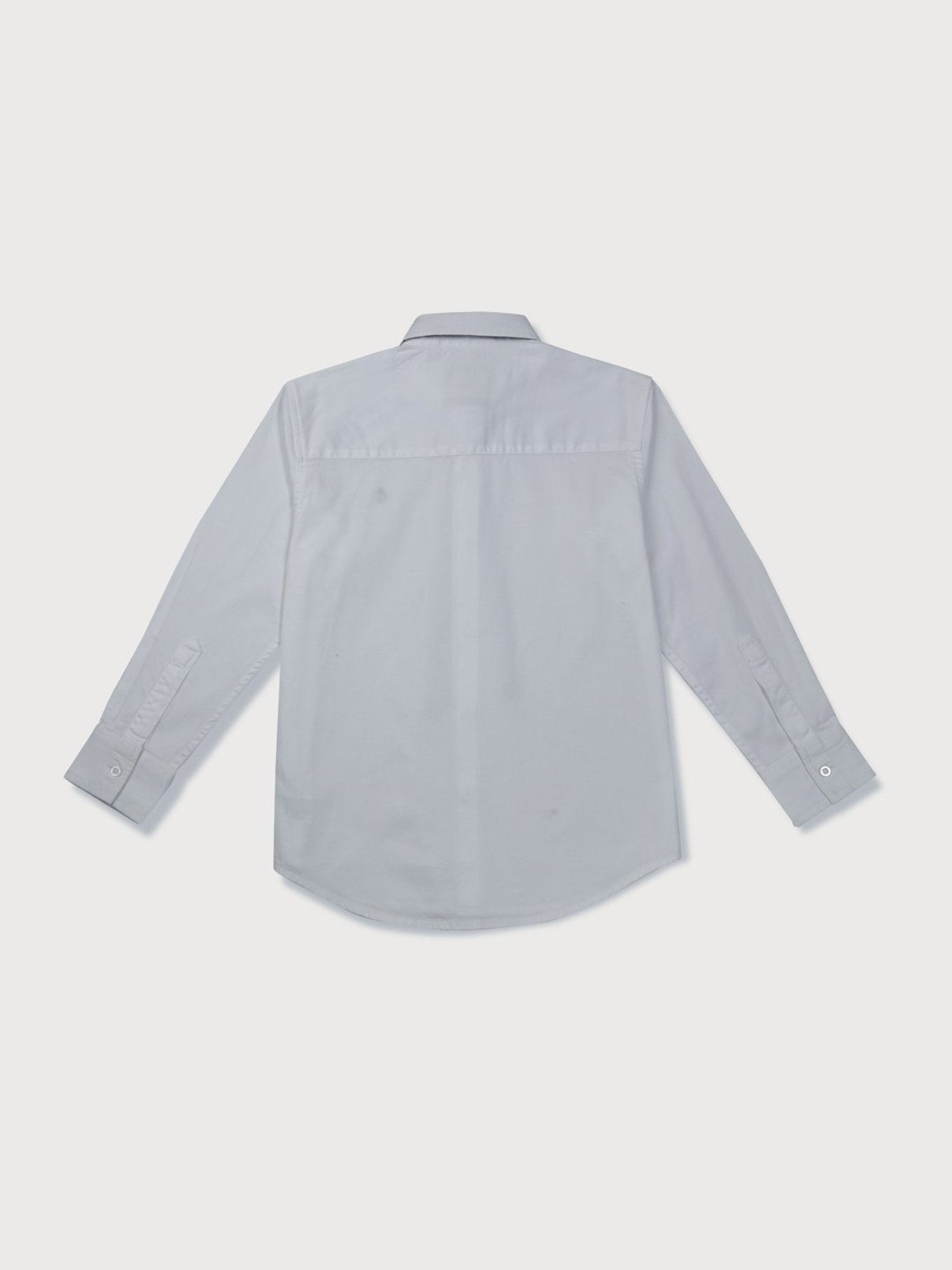 Gini & Jony Kids White Cotton Regular Fit Full Sleeves Shirt