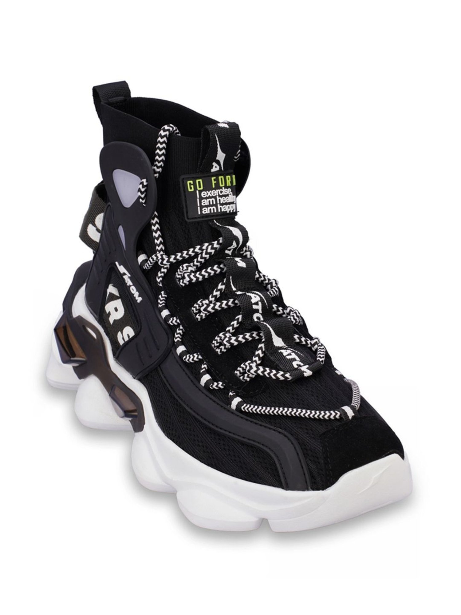 Atom Men's Gansta1 Black Running Shoes