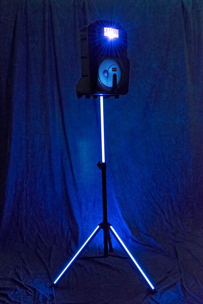 VocoPro SOUNDGLOW1200 1200 watt Soundglow Rechargeable Battery Lighted LED Derby Speaker & Stand