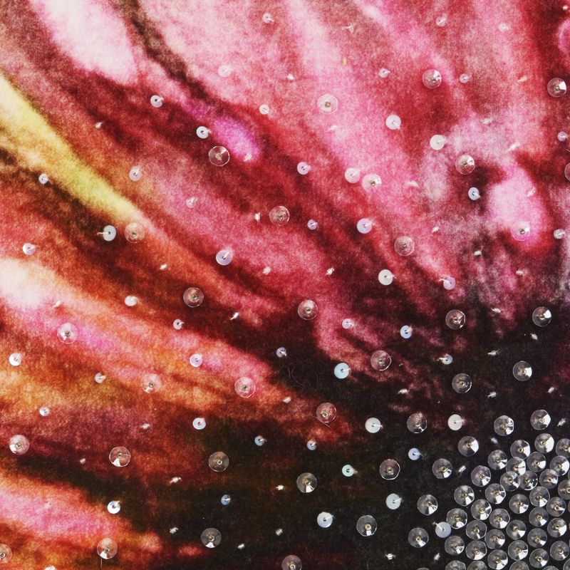 Mina Victory Luminecence Sequin Flower Multicolor Throw Pillow - 18"X18"