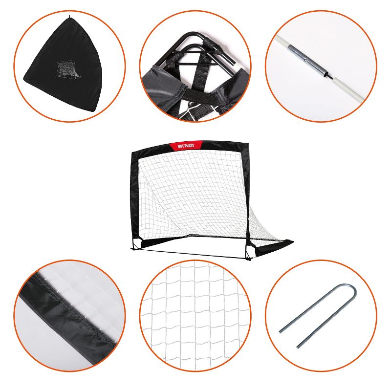 Net Playz Fold Up Soccer Goal, Set of 2