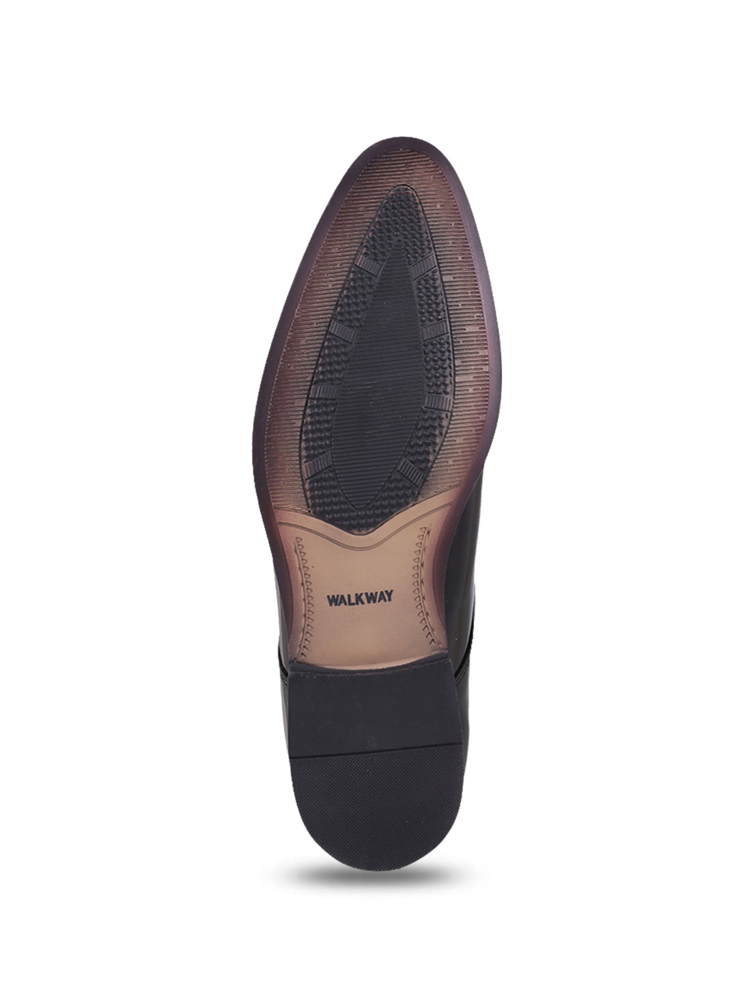 Walkway Men's Black Derby Shoes