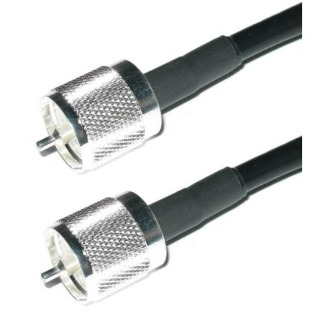 US Made 30 ft PL-259 UHF Male Antenna Wire Coax Cable - Andrew Commscope CNT-240 Coaxial Cable 30ft Ham or CB Radio Antenna Coax UHF VHF HF CNT240 Coax Cable Antenna RF Transmission Line PL-259 Connec