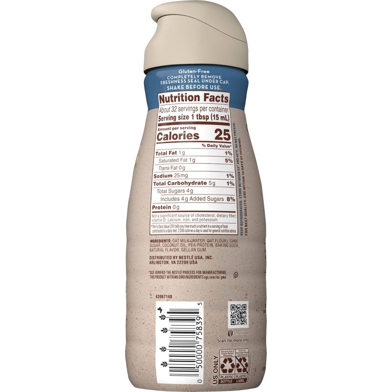 Coffee Mate Natural Bliss Vanilla OatMilk Creamer - 1pt