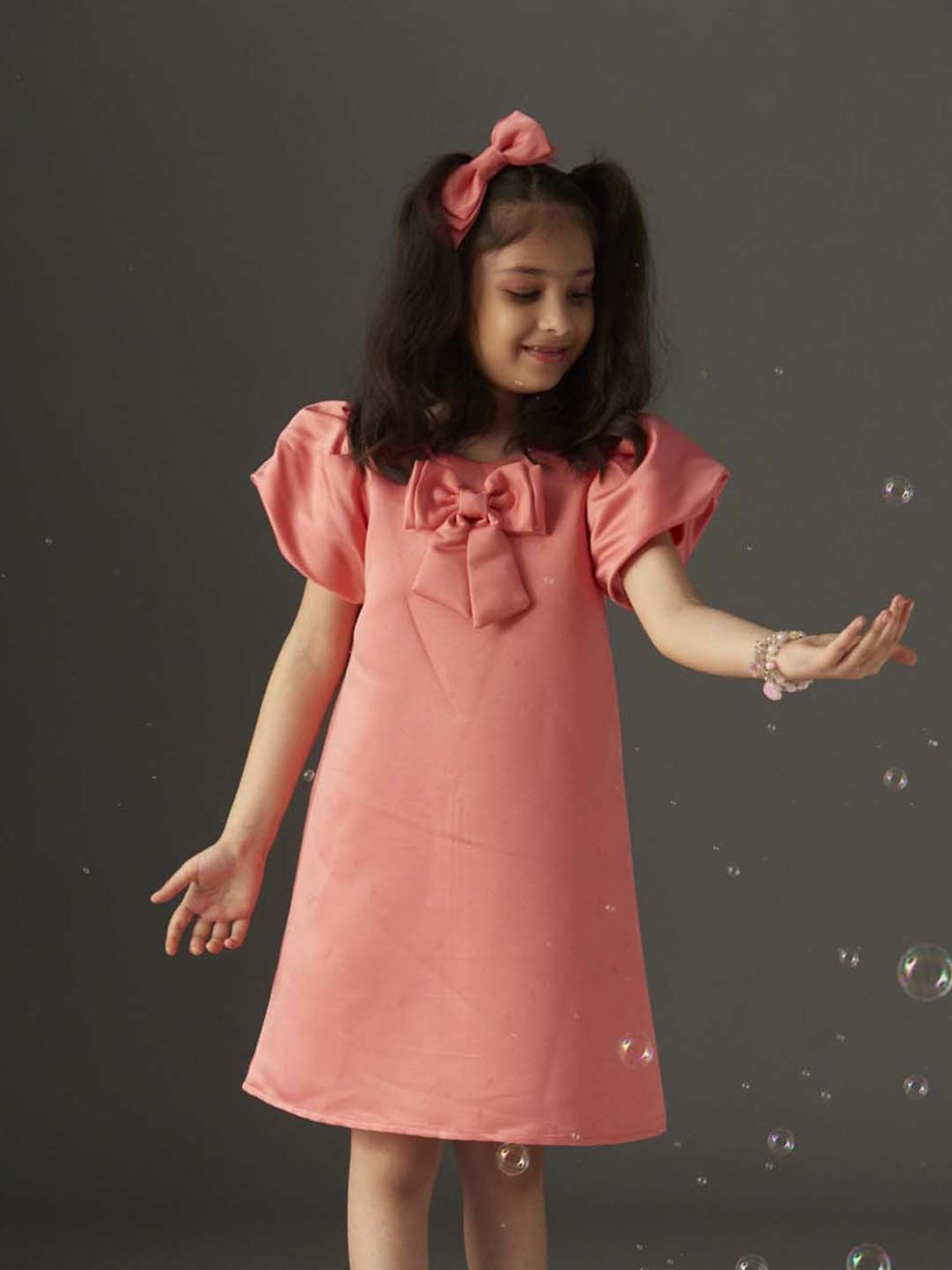KidsDew Kids Coral Applique Dress