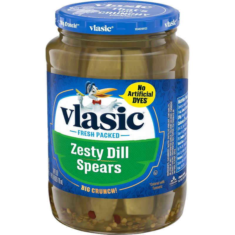 Vlasic Zesty Dill Pickle Spears - 24oz