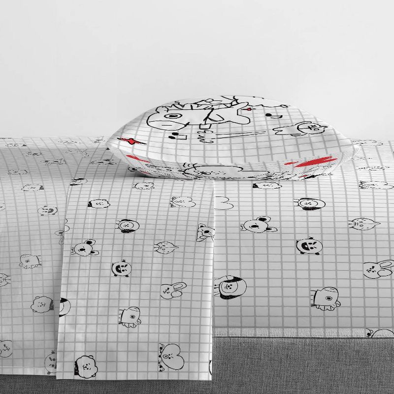 Twin BT21 Line Friends Sheet Set