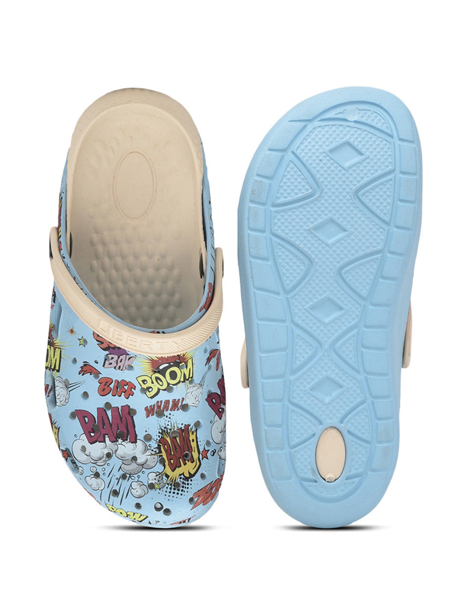 Aha By Liberty Men's Blue Back Strap Clogs