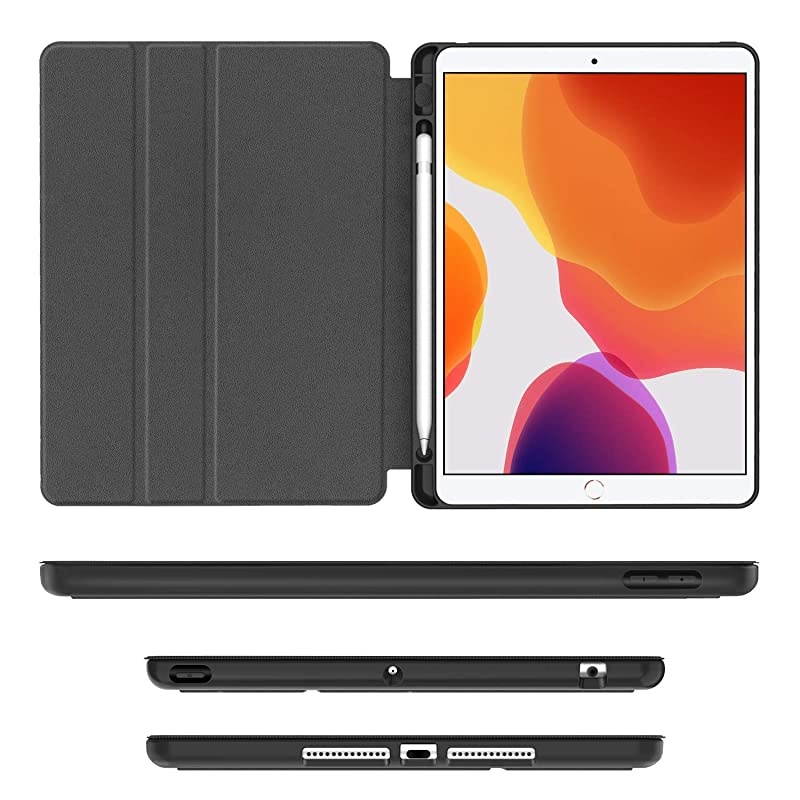 New iPad 102 Case 2019 with Pencil Holder Premium Shockproof Case with Auto SleepWake Feature for iPad 102 inch 7th Generation