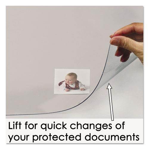 KrystalView Desk Pad with Microban 22 x 17 Matte Clear