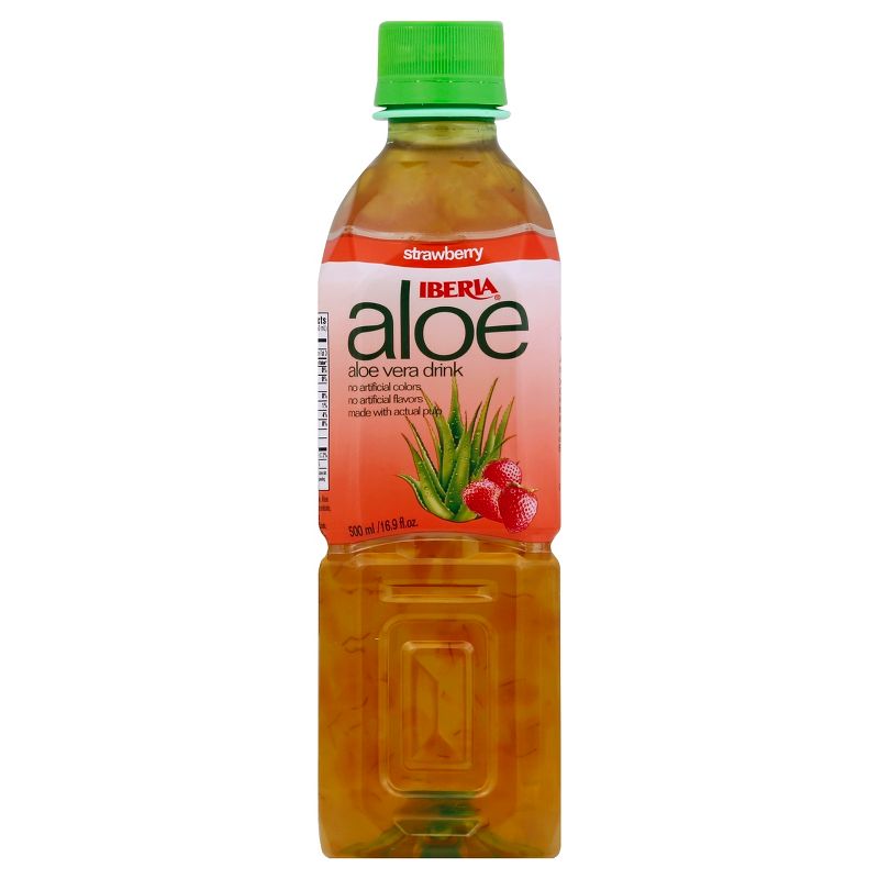 Iberia Strawberry Aloe Vera Drink - 500ml Bottle