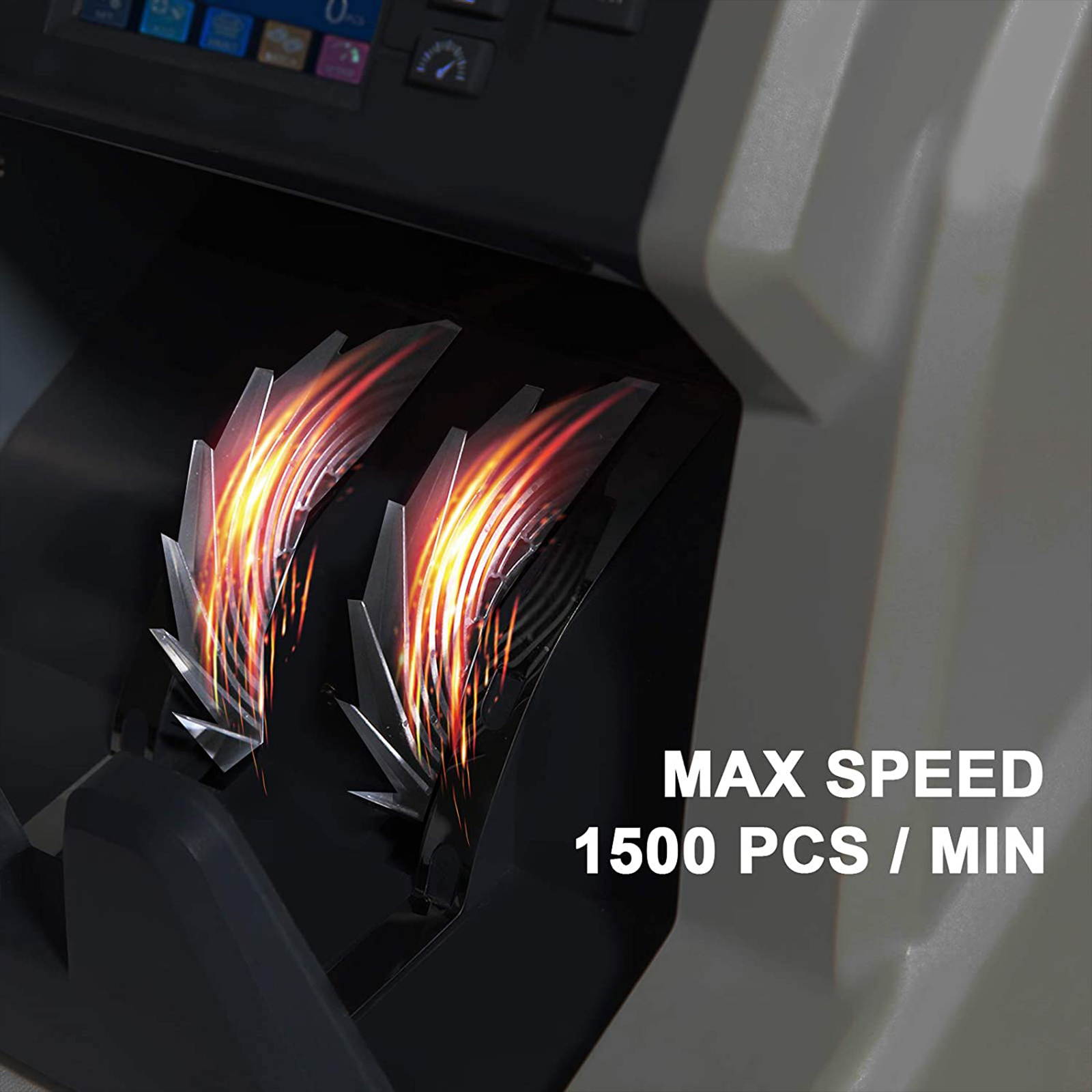 RIBAO BC-55 Premium Bank Grade  Money Counter Machine Multi Currency Mixed Denomination Bill Cash Value Counter 2 CIS/UV/MG/MT/IR  Serial Number Recording Two-Year Warranty FCC Approved