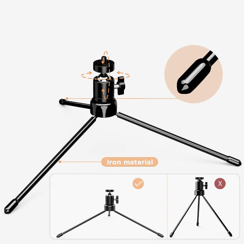 10-inch Led Ring Light with Tripod Stand & Phone Holder & Remote 3 Light Modes & 10 Brightness Levels Perfect for Makeup YouTube TIK Tok Video Live Streaming Photography - F531