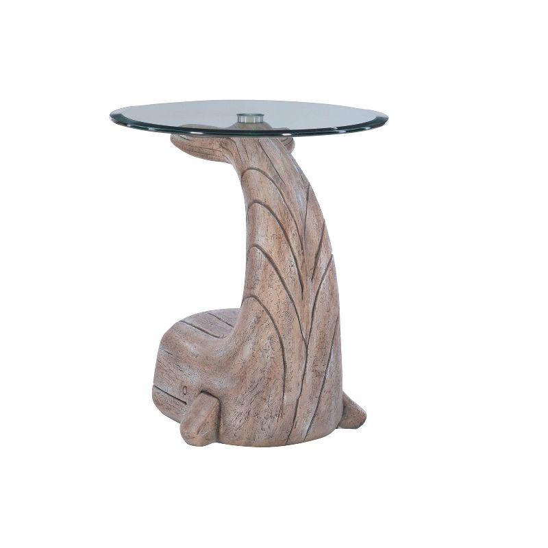 Weldon Whale Side Table Driftwood - Powell Company