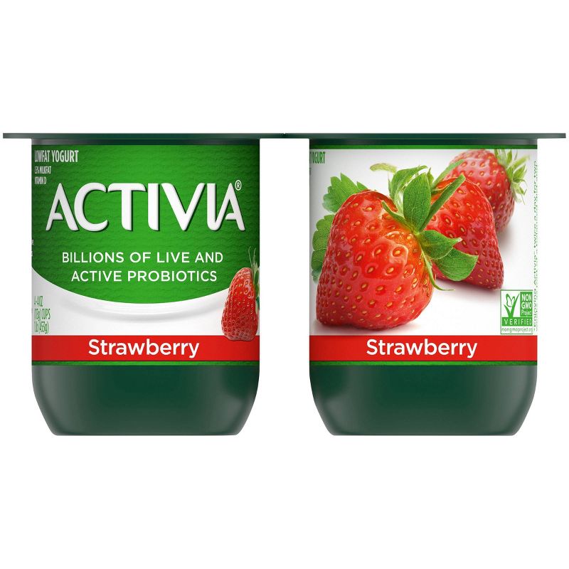 Dannon Activia Low Fat Strawberry Probiotic Yogurt - 4oz