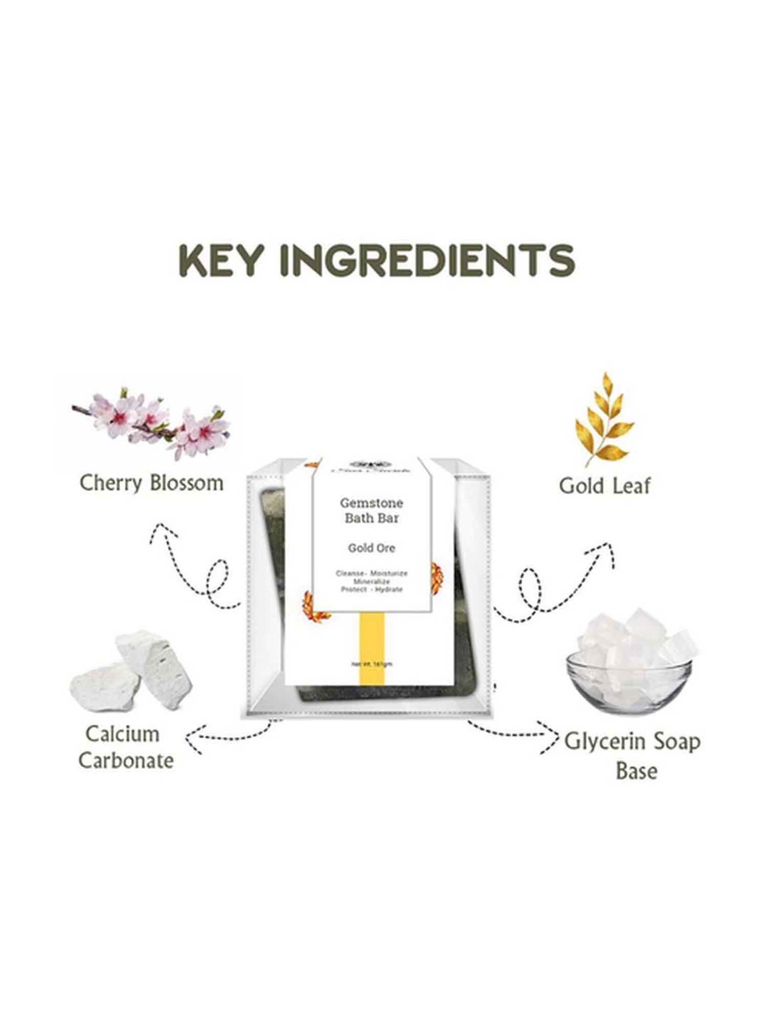 Seer Secrets Gold Ore Gemstone Bath Bar - 161 gm