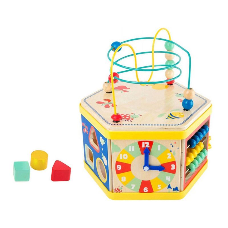 Small Foot Wooden Toys Activity Center 7 In 1 Iconic Motor Skills "Move It!" Playset