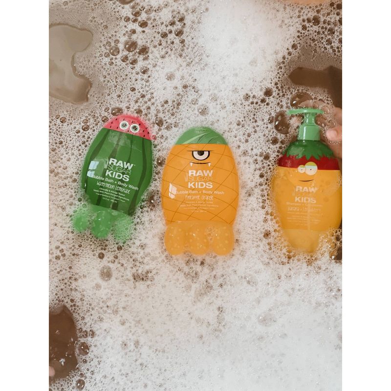 Raw Sugar Kids Bubble Bath + Body Wash Pineapple Orange - 12 fl oz
