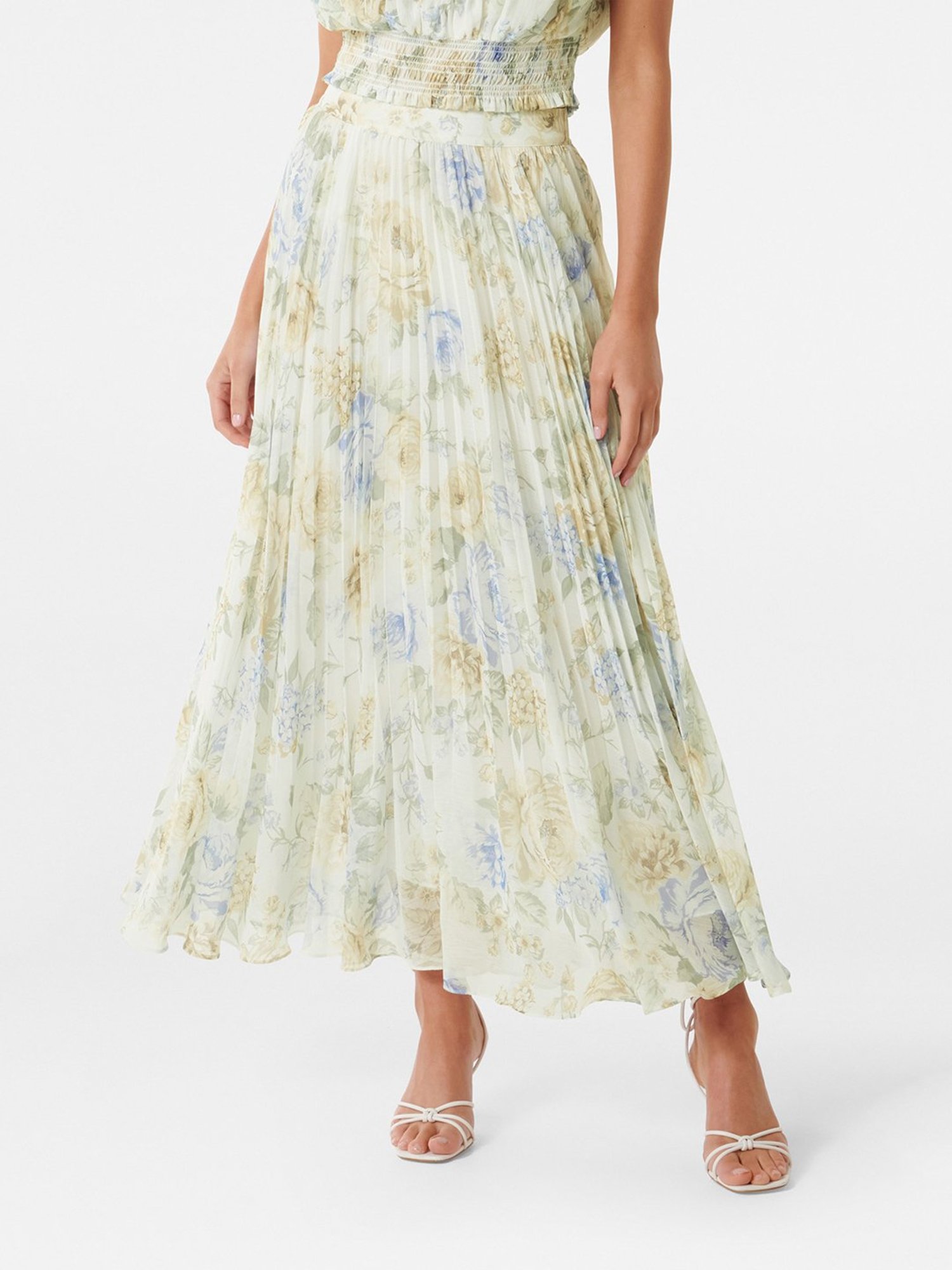 Forever New Off White Printed Skirt