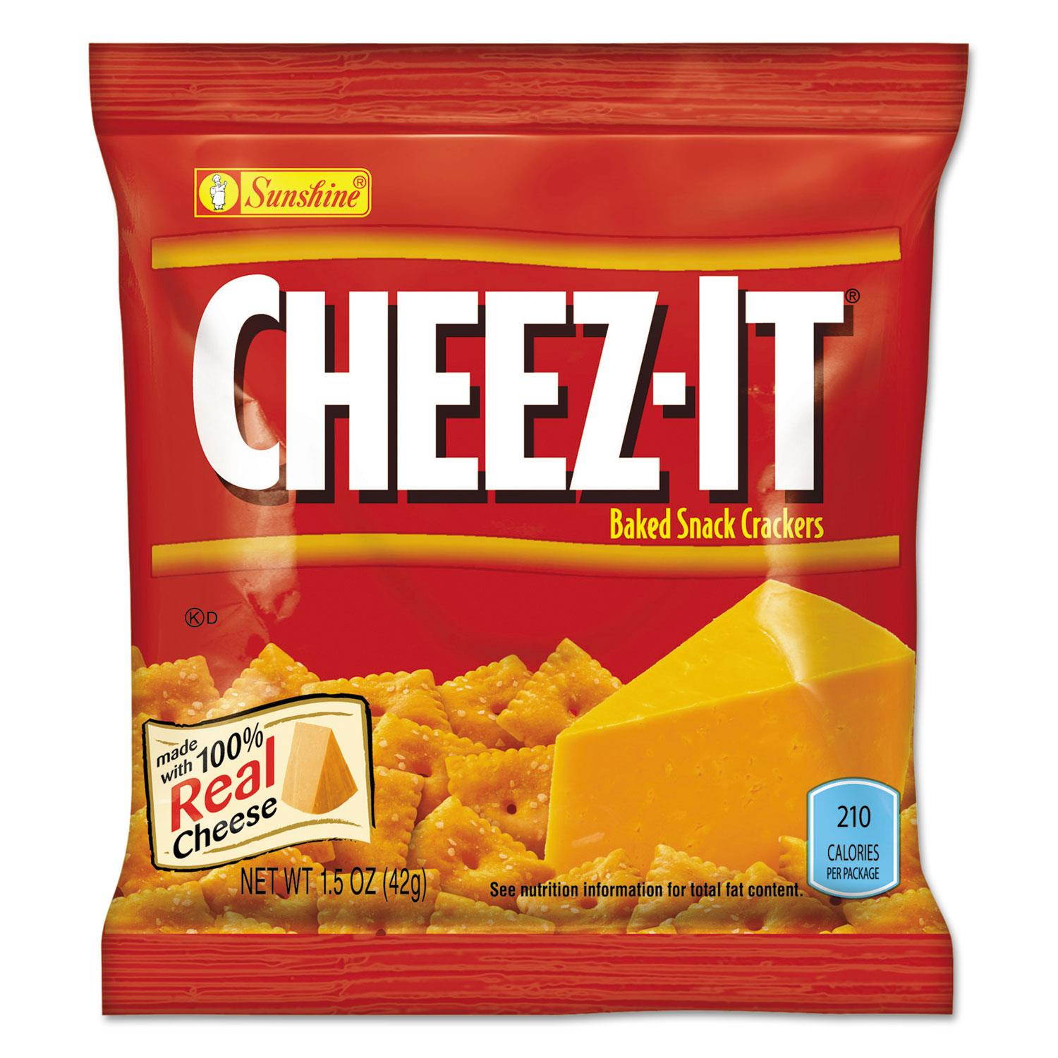 Sunshine Cheez-it Crackers 1.5 oz Bag Reduced Fat 60/Carton 122264