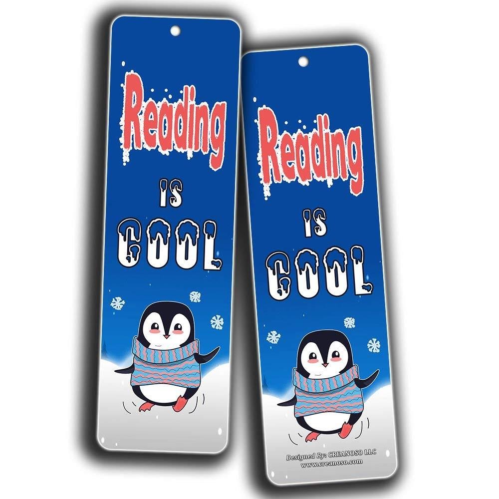 Creanoso Kids Reading Bookmarks Cards(60-Pack) - Excellent Reading Rewards and Incentive for Young Readers Kids Boys and Girls - Stocking Stuffers