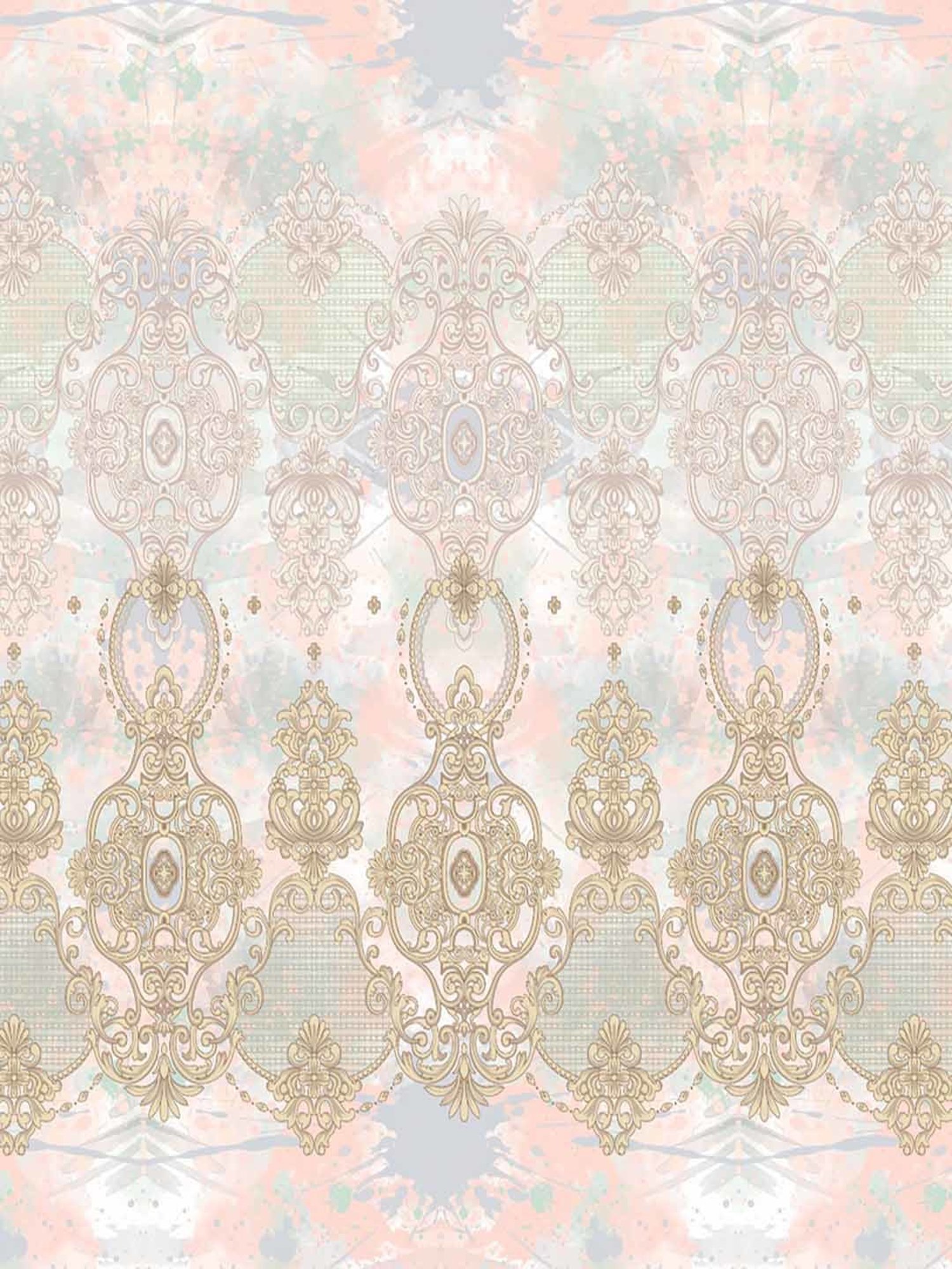 Spaces Printed Grey 180 TC Cotton Double Quilt