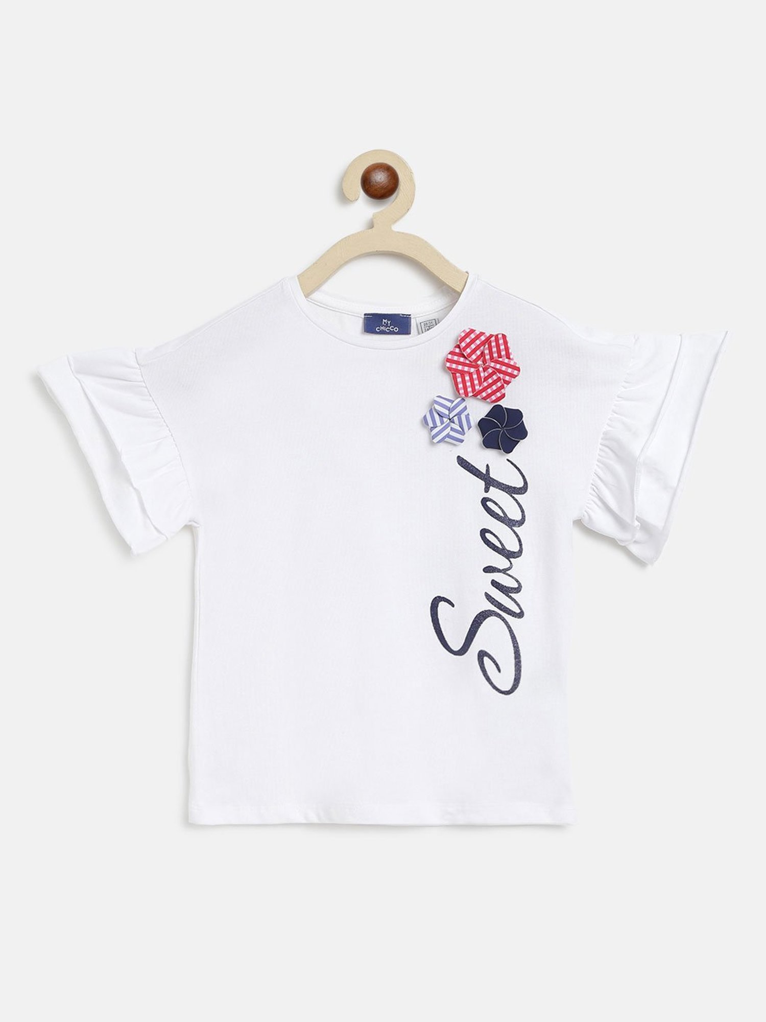 Chicco Kids White Printed Top
