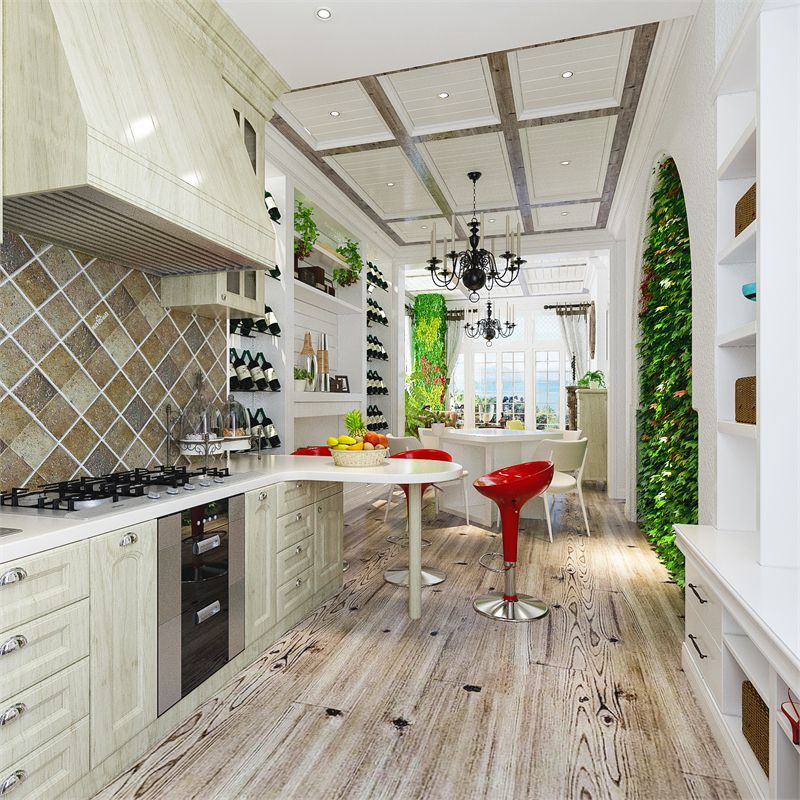 Pemberly Row Adjustable Modern Swivel Scoop Bar Stool in Red (Set of 2)