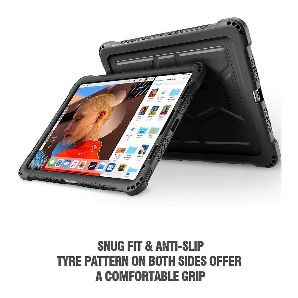 Case For Apple iPad Pro 12.9 Tablet Flexible Shockproof Silicone Cover Black