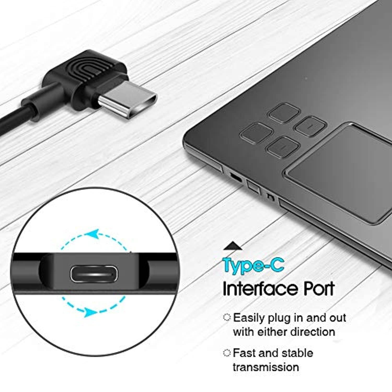 VEIKK A50 Graphics Drawing Tablet with 8192 Pressure Sensitivity (Battery-Free Passive Pen) (M4-A50)