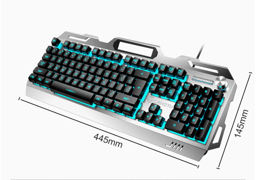 Wolf Way V2 Wired Gaming Keyboard Genuine Mechanical Feel USB Keyboard Wired Keyboard Wish