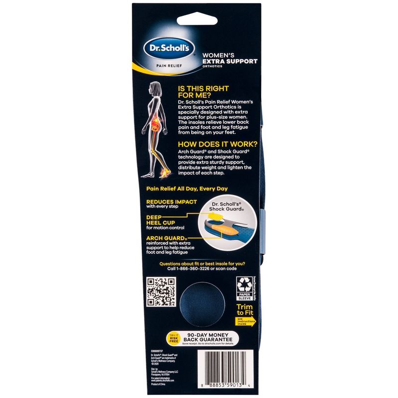Dr. Scholl's Pain Relief Orthotics Women's Extra Support Insole
