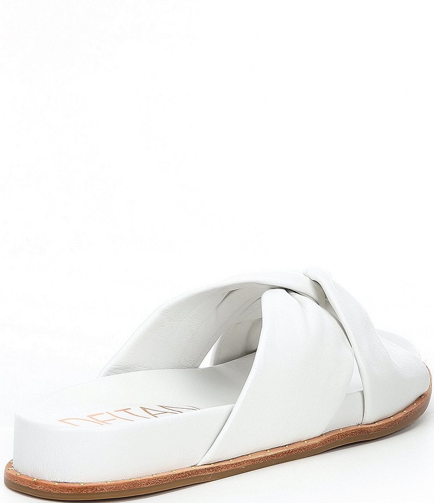 Deltan Naya Leather Twist Band Slides