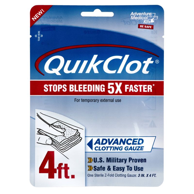 QuikClot 3''x4'' Guaze Pad - 2pk