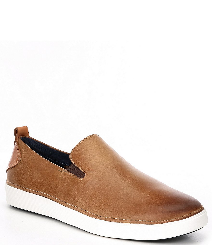Johnston & Murphy Men's Noah Leather Slip-Ons