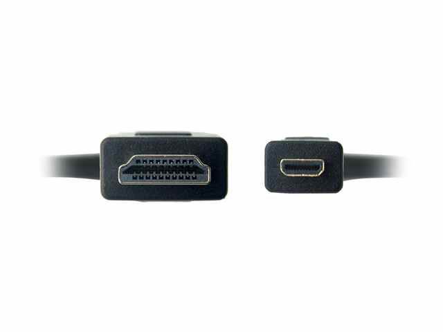 Omni Gear MHD-10 10 ft. Micro HDMI to HDMI Cable (60Hz) with Ethernet, 4K UHD High Speed