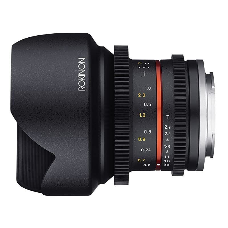 Cine CV12M-E 12mm T2.2 Cine Fixed Lens for Sony E-Mount and Other Cameras