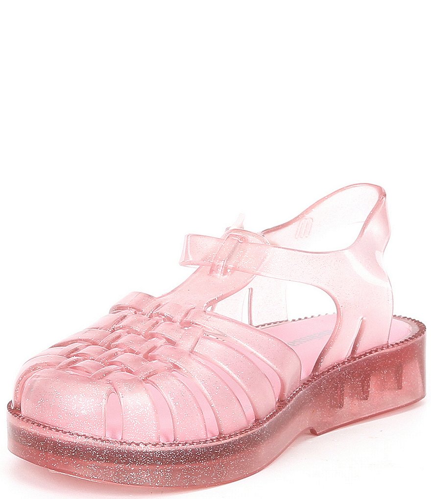 Mini Melissa Girl's Mini Possession Glitter Fisherman Sandals (Toddler)