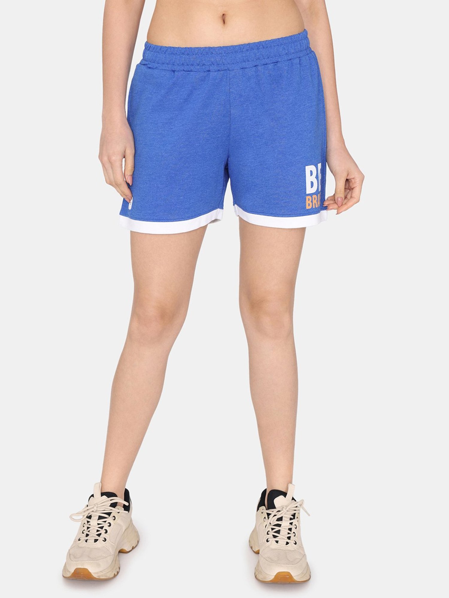 Rosaline by Zivame Blue Sports Shorts